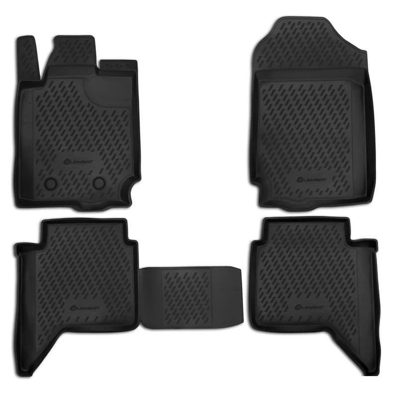 Коврики в салон полиуретан 4шт для Ford Ranger III Черный Element CARFRD00005kh