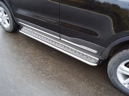 Пороги с площадкой 42,4 мм для Geely Atlas I