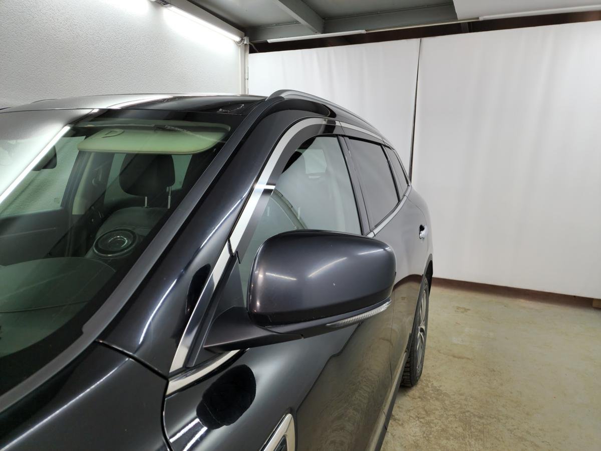 Дефлекторы окон с хром накладками 2D 6 шт для Renault Koleos II Рестайлинг (рынок Европы)