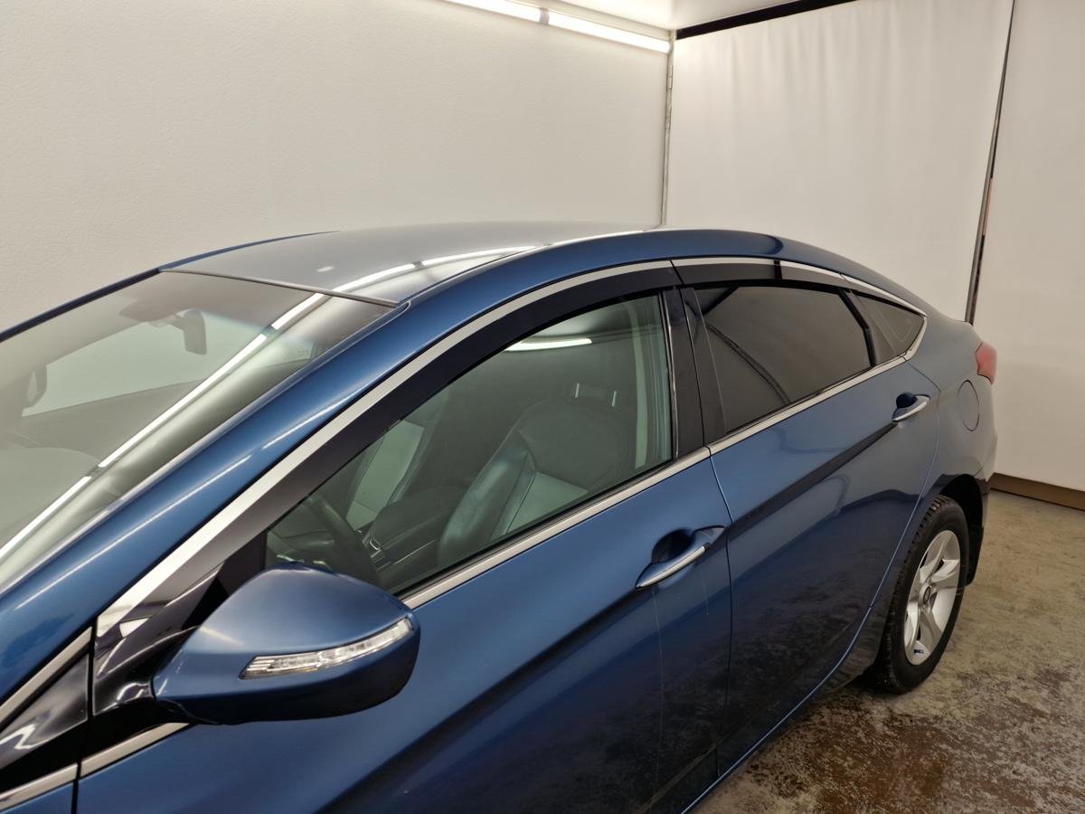 Дефлекторы окон 2D с хром накладками 6 шт. для Hyundai i40 I Рестайлинг