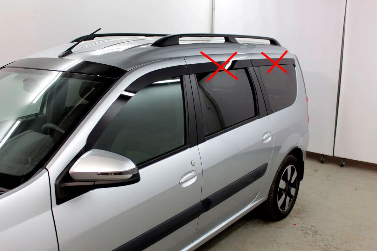 Дефлекторы окон 2D 2 шт для LADA (ВАЗ) Largus I