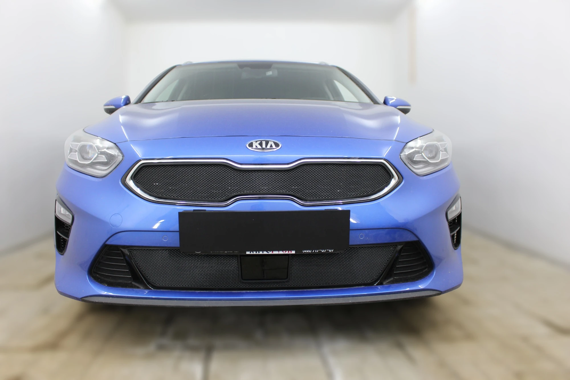 Комплект сеток black верх и низ с датчиком ACC для Kia Ceed III