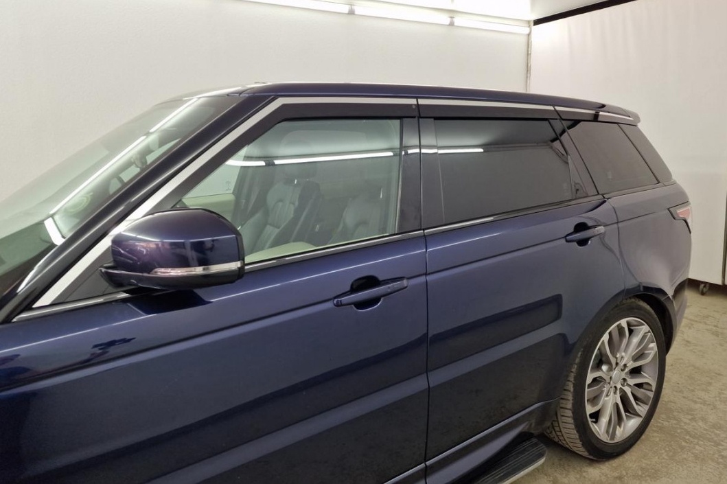 Дефлекторы окон с хром накладками 2D 6 шт для Land Rover Range Rover Sport II Рестайлинг