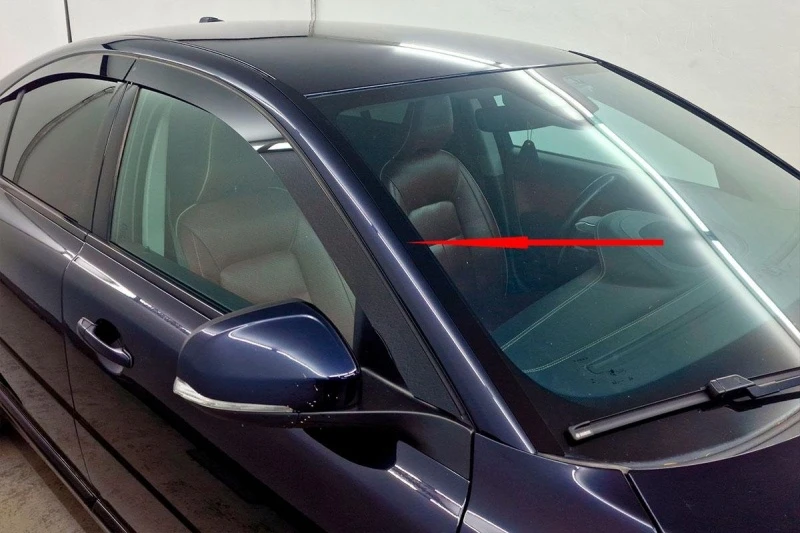 Водосток лобового стекла Премиум для Volvo S80 II Черный Стрелка 11 VP.106