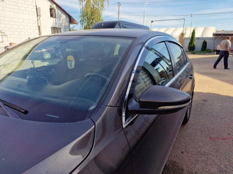 Дефлекторы окон 2D с хром накладками 4 шт. для Volkswagen Passat B7 Хром Стрелка 11 2D369-4C.S11