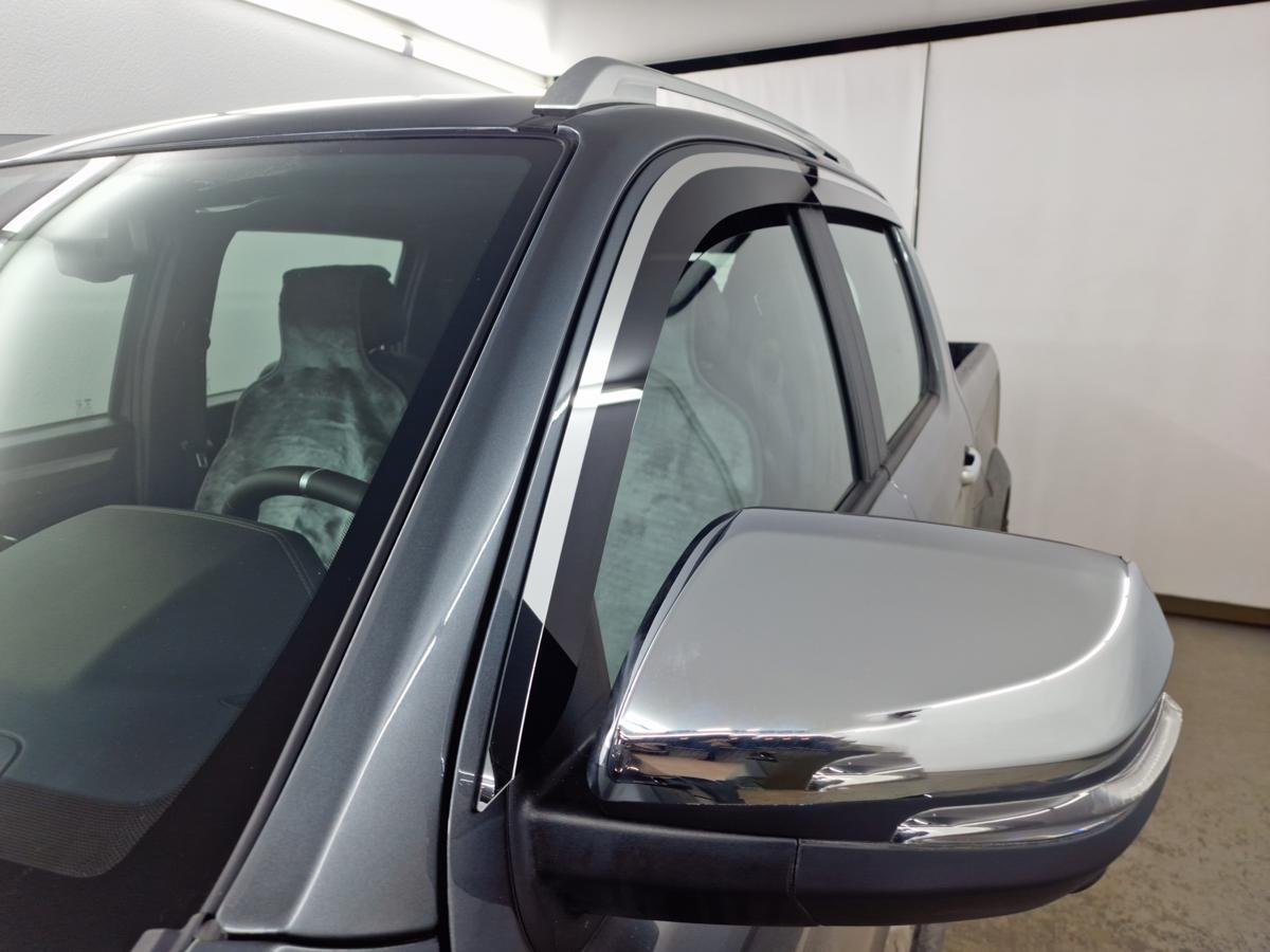 Дефлекторы окон 2D с хром накладками 4 шт. для JAC T9 I 