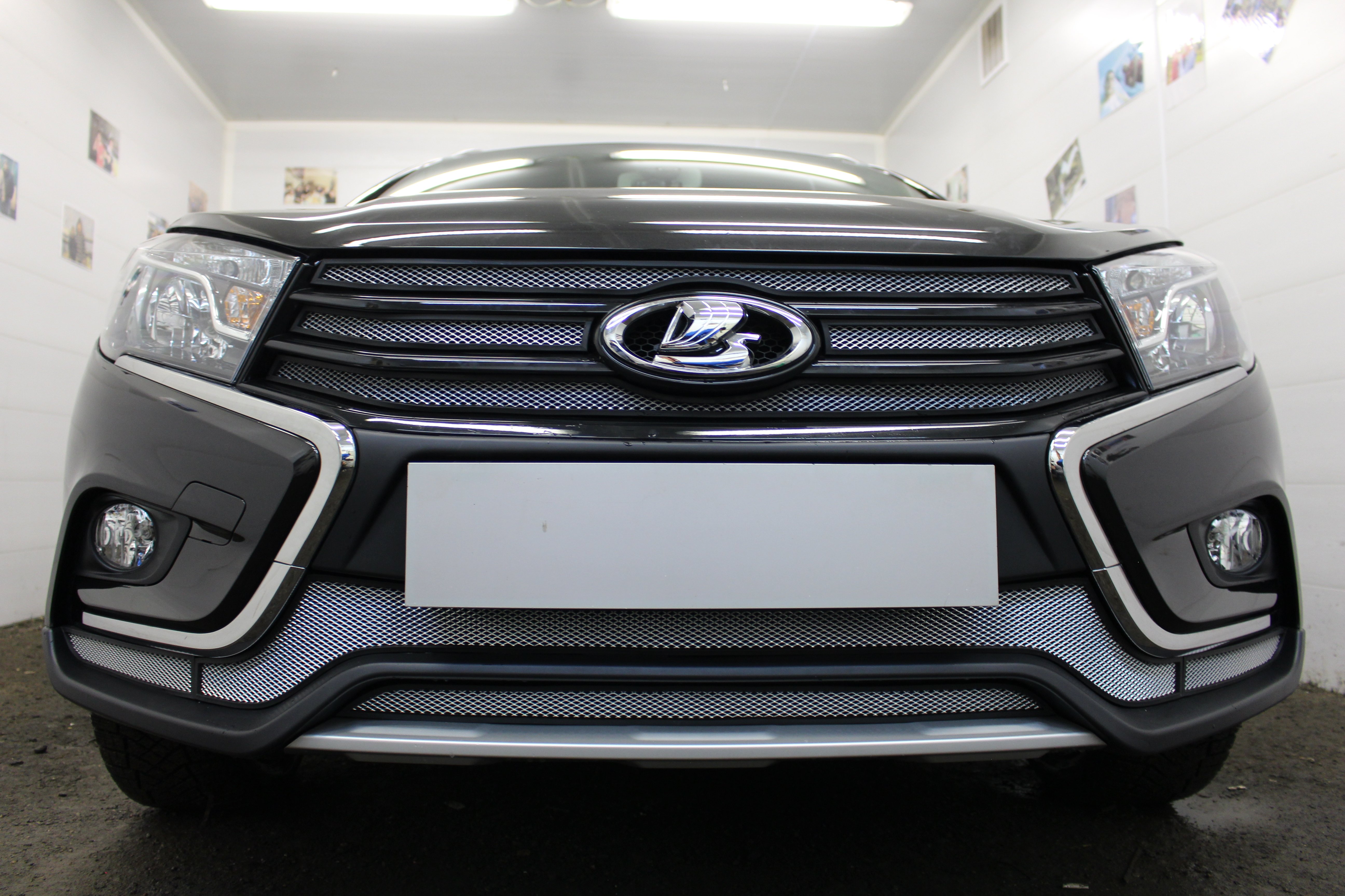 Защитная сетка радиатора низ 2 части для LADA (ВАЗ) Vesta I