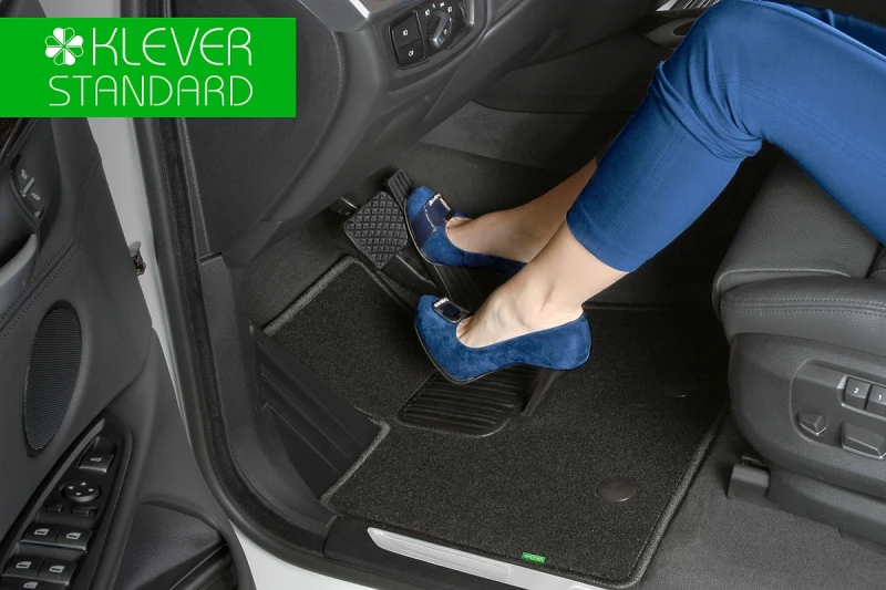 Коврики в салон текстиль Klever Standard 5 шт. для Chery Tiggo 9 I Черный Klever KLEVER02.AN0970.010KH