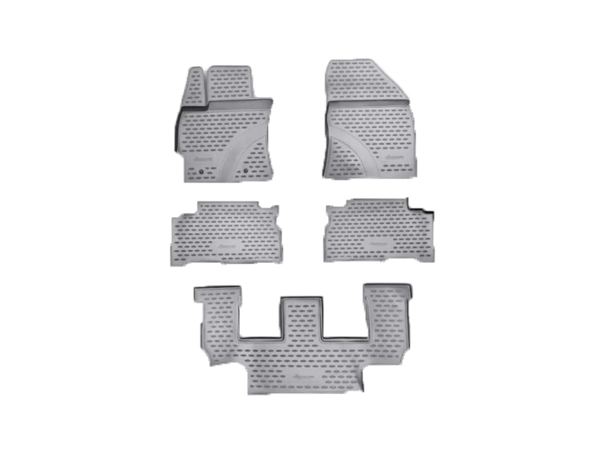 Коврики 3D в салон полиуретан 5 шт для Toyota Verso I Черный Element