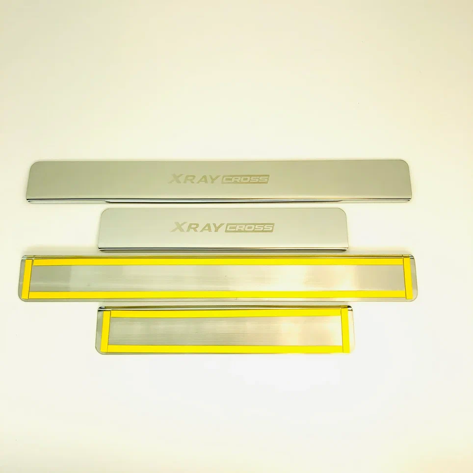 Накладки на пороги из нержавеющей стали 4шт. для LADA (ВАЗ) XRAY I