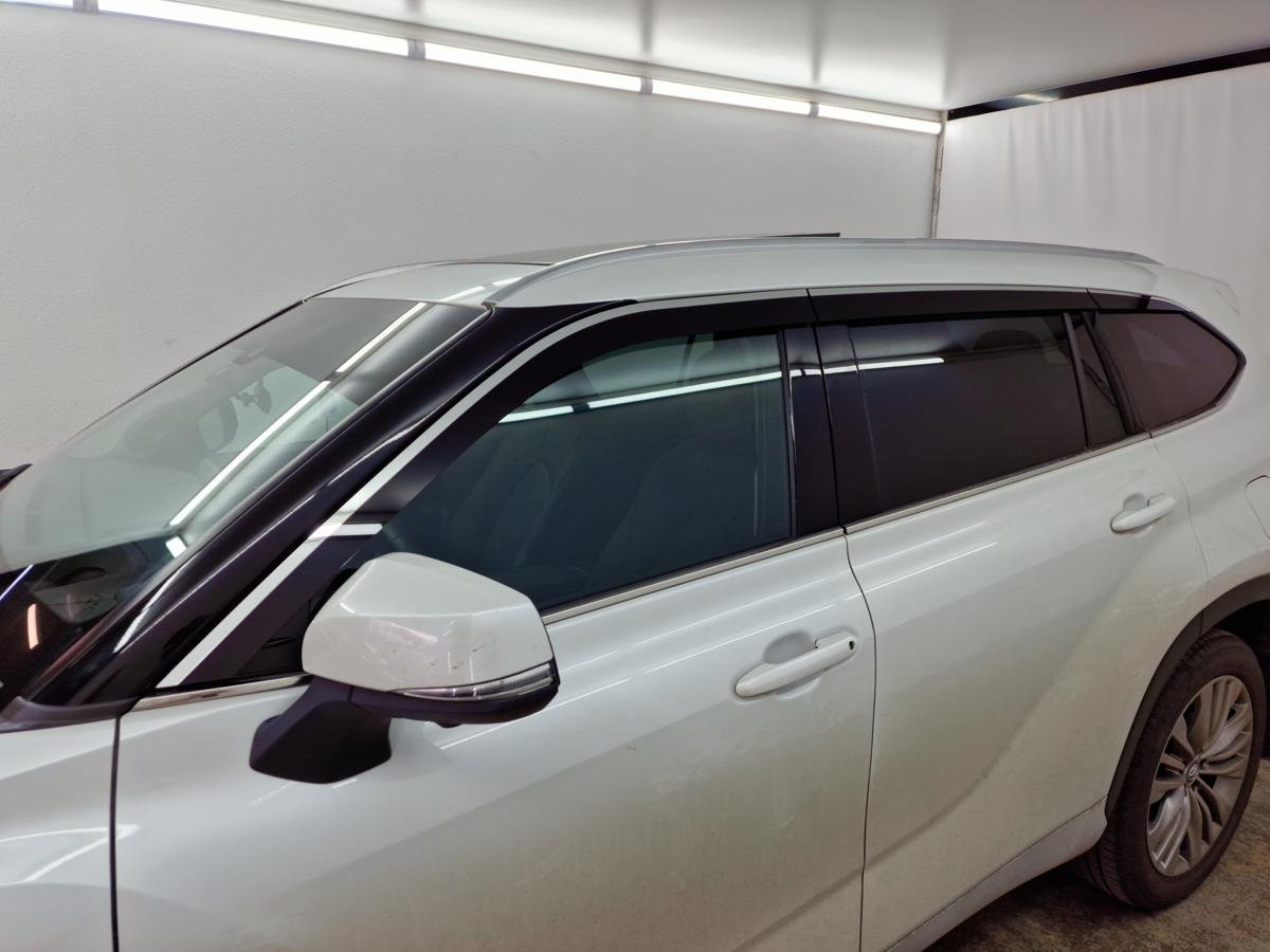 Дефлекторы окон 2D с хром накладками 6 шт. для Toyota Highlander IV (U70)