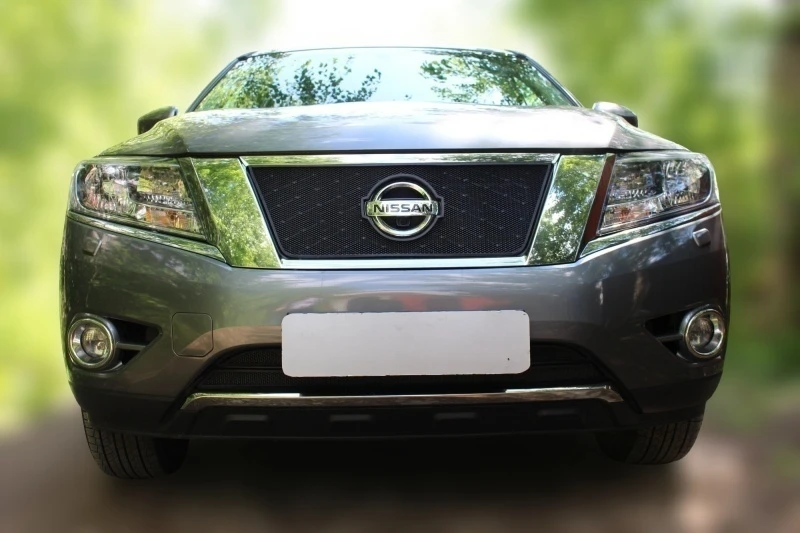 Комплект сеток black верх и низ 2 части для Nissan Pathfinder IV Черный Стрелка 11 NPATF14.top.black-NPATF14.bot.black