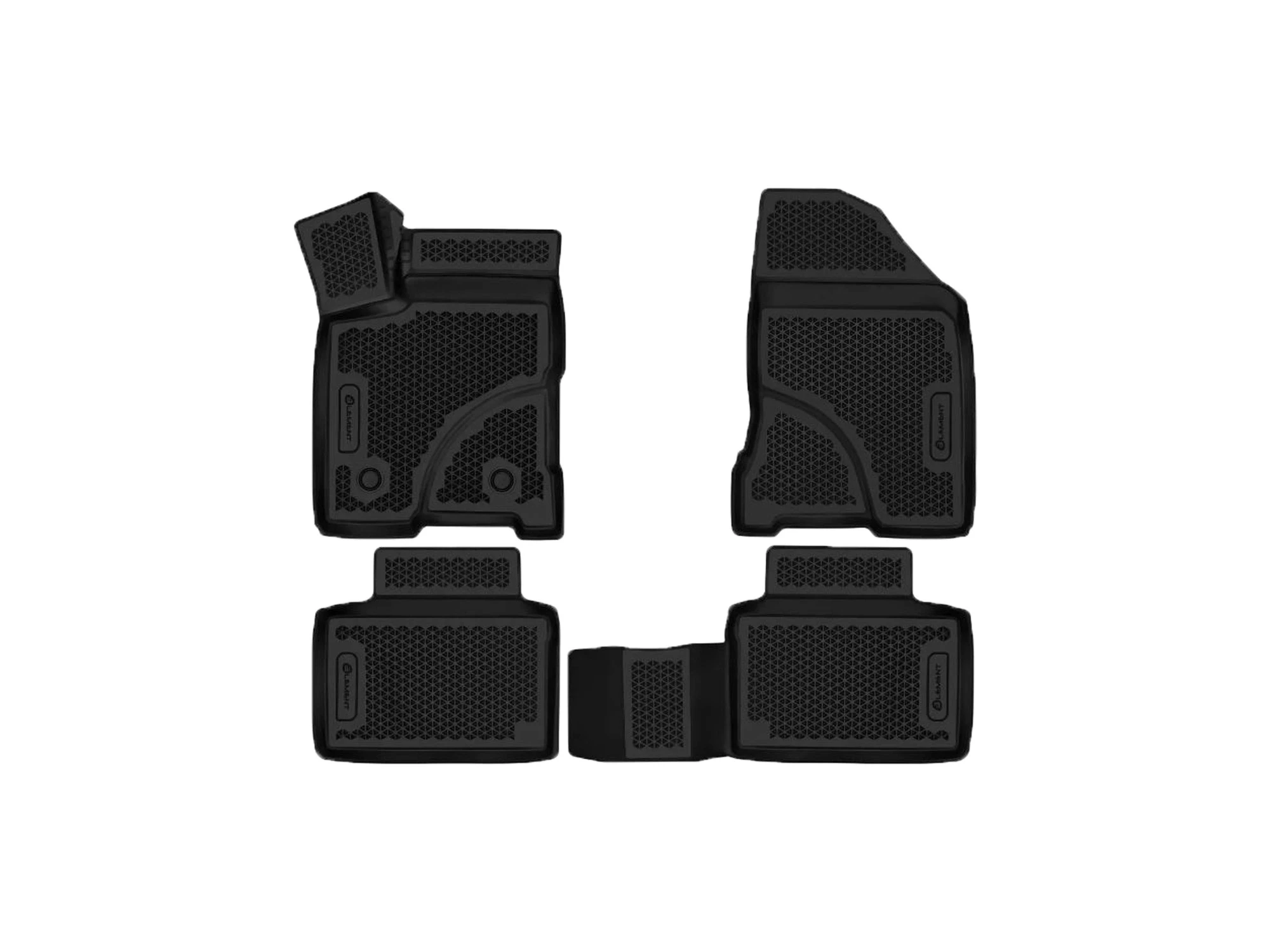 Коврики 3D в салон полиуретан 4шт для LADA (ВАЗ) Granta I Черный Element EVA.ELEMENT3DA16649210k
