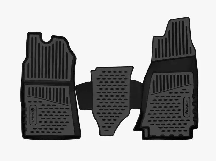 Коврики 3D в салон полиуретан 2 шт для Foton Toano I Черный Element