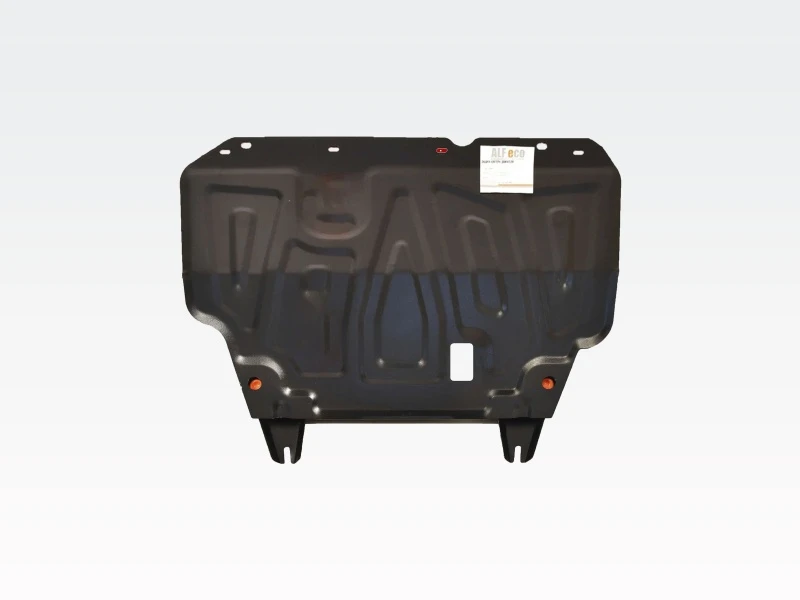 Защита картера и КПП для Nissan Tiida II Черный Alfeco ALF15500ST