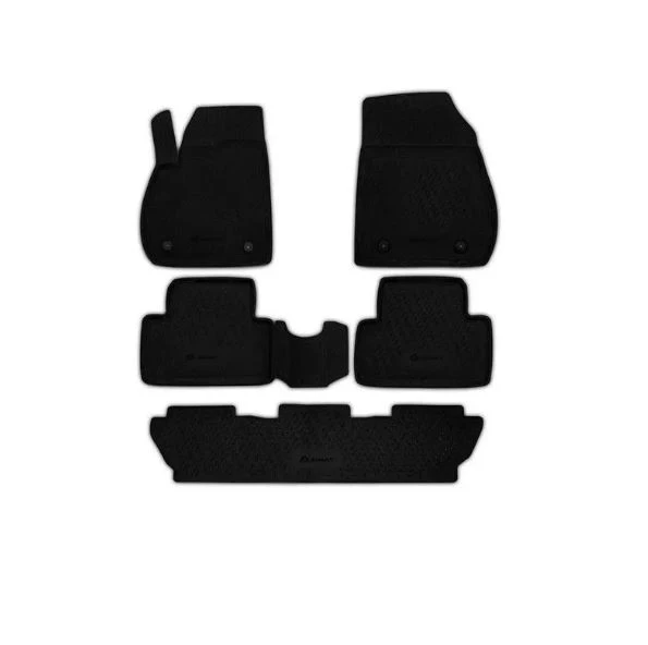 Коврики 3D в салон полиуретан 5 шт для Opel Zafira C Рестайлинг Черный Element CAROPL00027