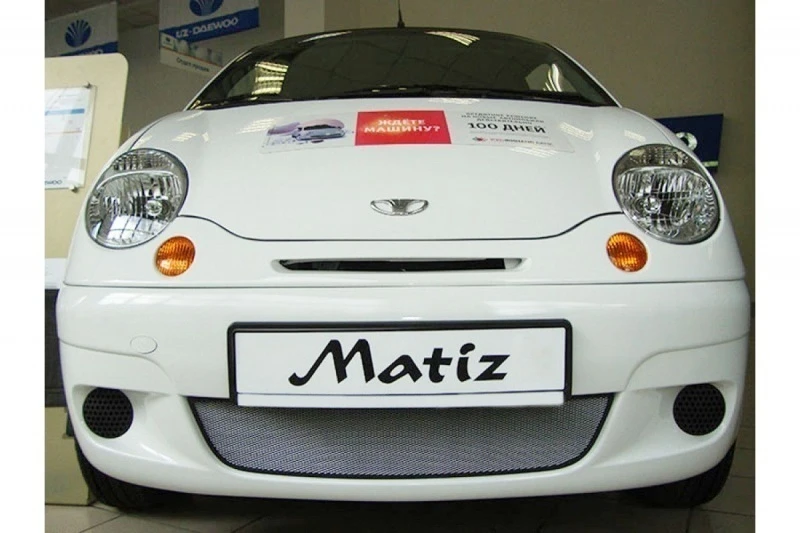 Защитная сетка радиатора низ для Daewoo Matiz I Рестайлинг Хром Стрелка 11 DMAT.chrome