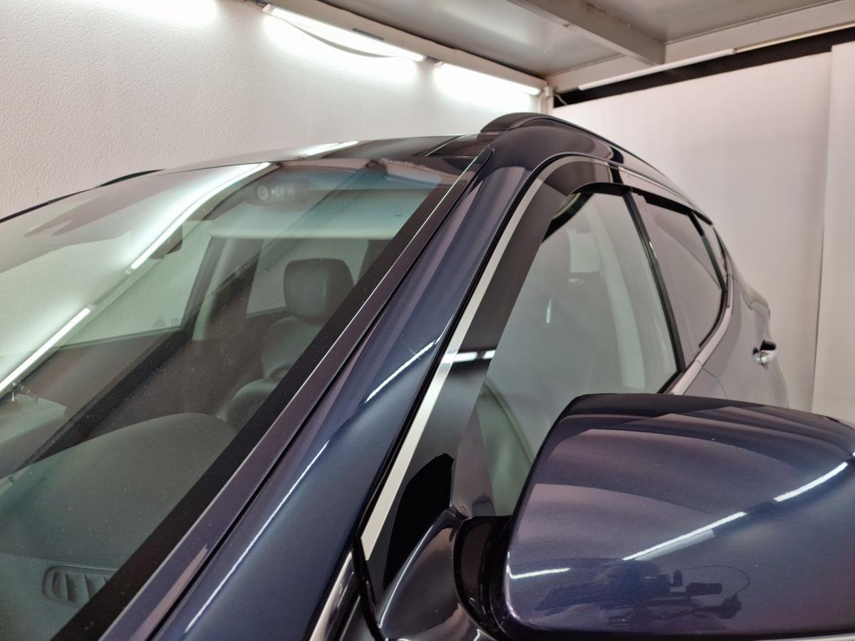 Дефлекторы окон с хром накладками 2D 6 шт для Hyundai Santa Fe III Рестайлинг