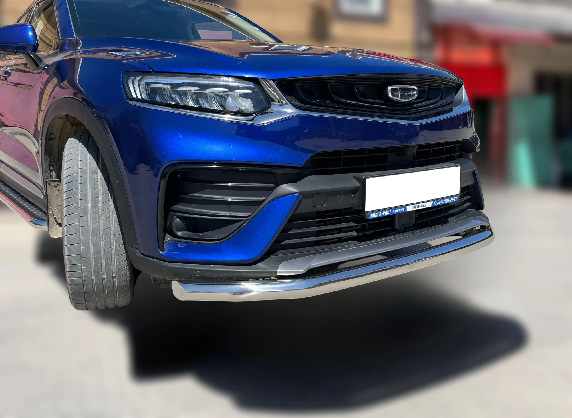Защита переднего бампера d60 мм для Geely Tugella I  Юко GT.21.01