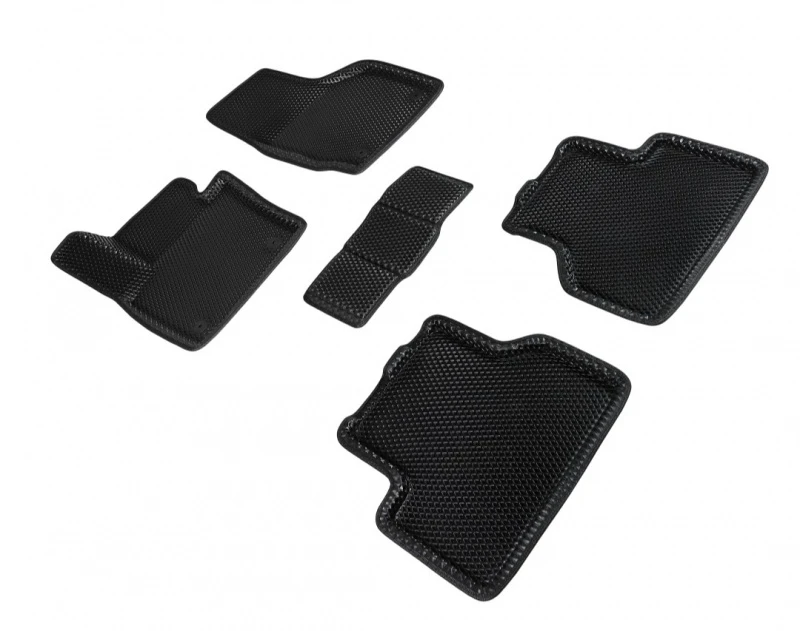 Коврики 3D EVA "РОМБ" для салона для Audi Q3 I (8U) Рестайлинг Черный Seintex 95265