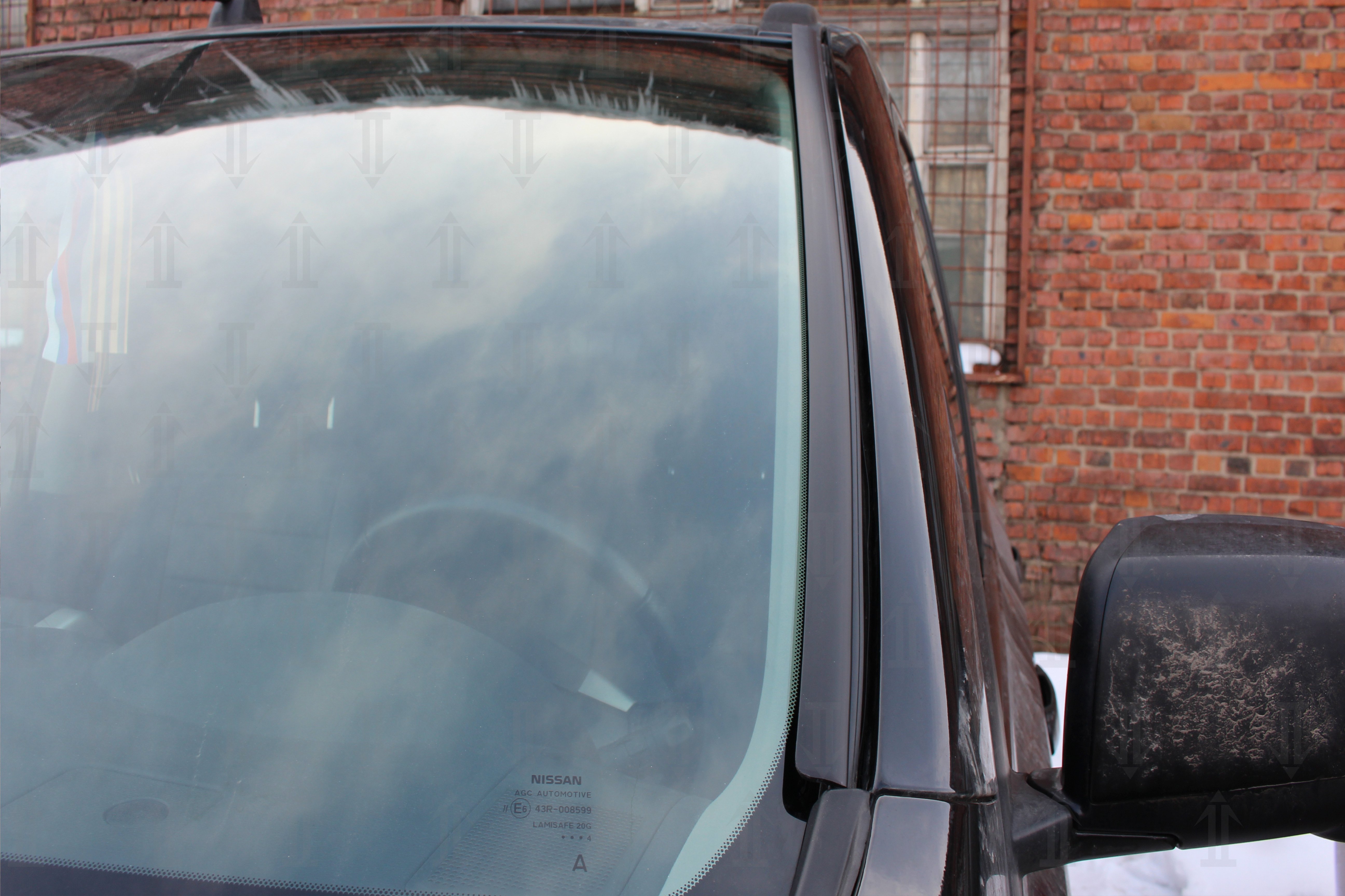 Дефлектор (водосток) лобового стекла для Nissan X-Trail II Рестайлинг