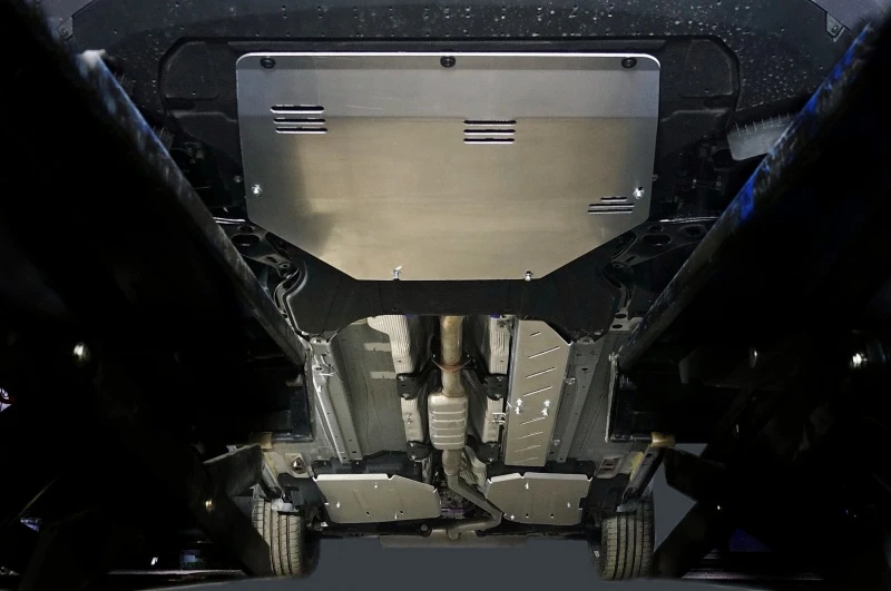 Комплект защит (картер и акпп, топливопровода, бака) для Geely Atlas II  ТСС ZKTCC00743K