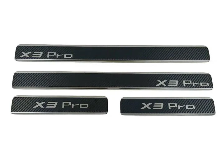 Накладки на пороги нержавеющая сталь под карбон 4шт. для Kaiyi X3 Pro I  INOX INOX.KAIYI.X3PRO.2023.CARBON