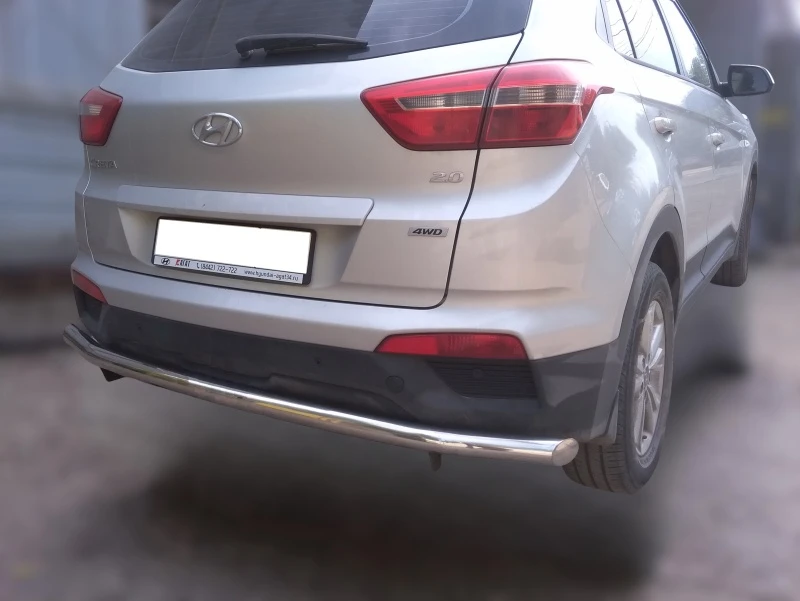 Защита заднего бампера d60 мм для Hyundai Creta I  Юко HYC.16.13