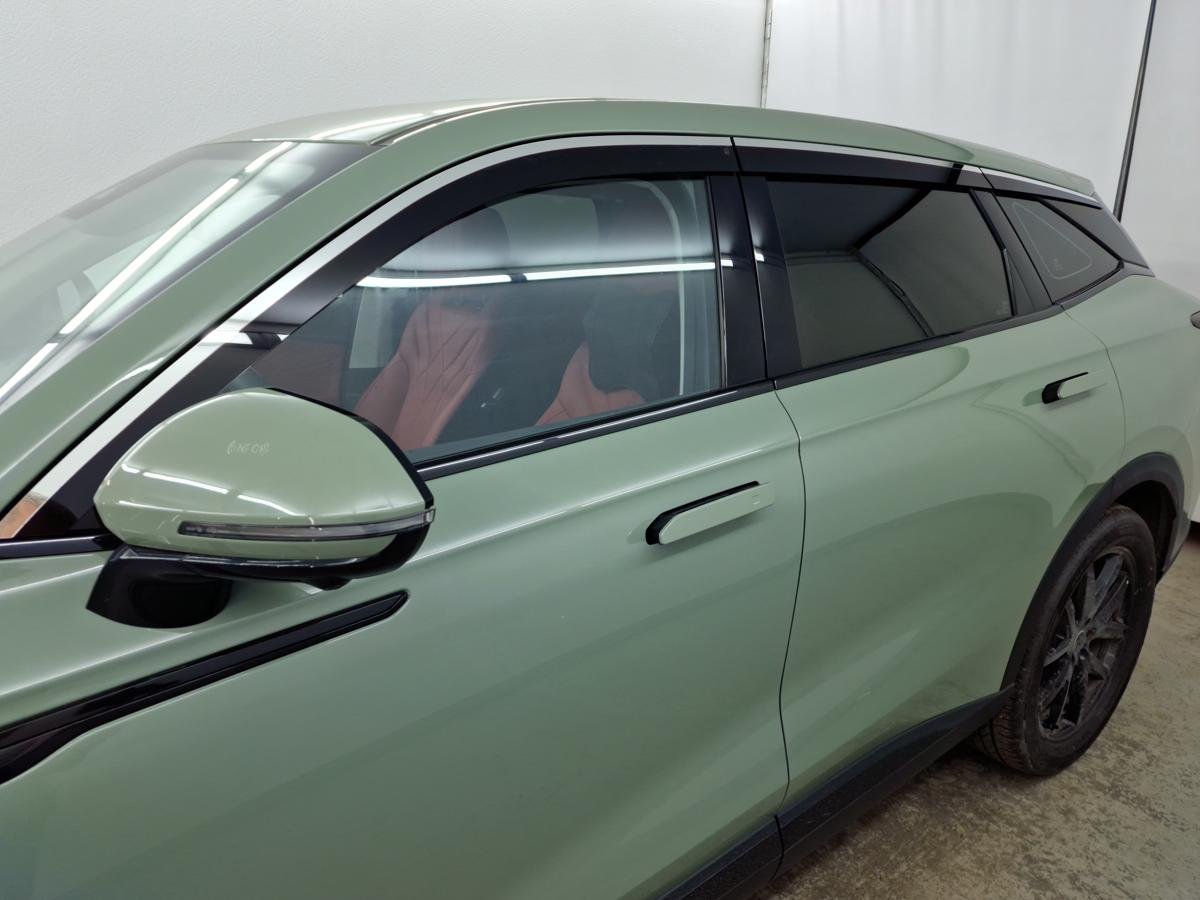 Дефлекторы окон 2D с хром накладками 6 шт. широкий хром для EXEED RX