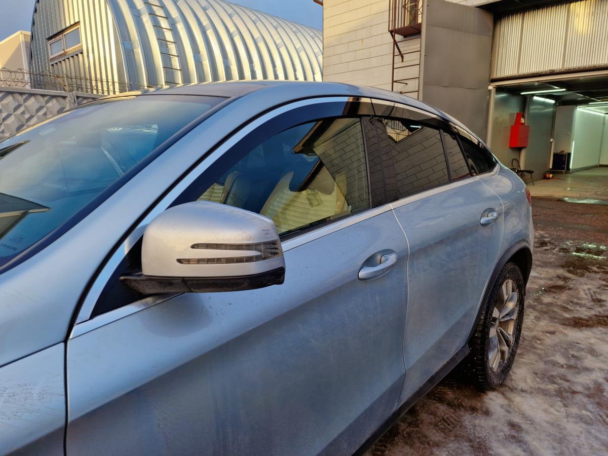 Дефлекторы окон 2D с хром накладками 6 шт. для Mercedes-Benz GLE Coupe I (C292)