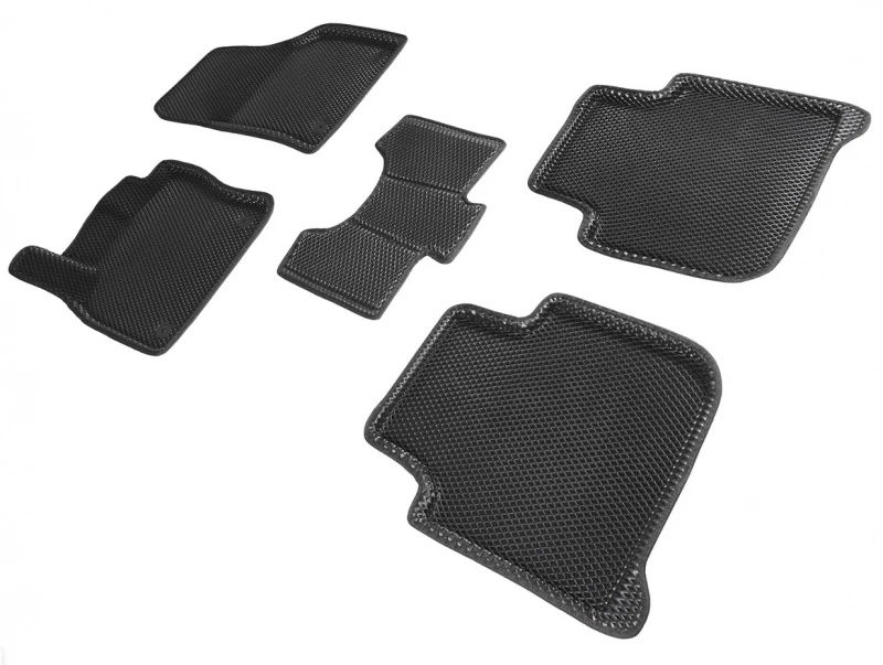 Коврики 3D EVA "РОМБ" для салона для Skoda Kodiaq I Черный Seintex 95337