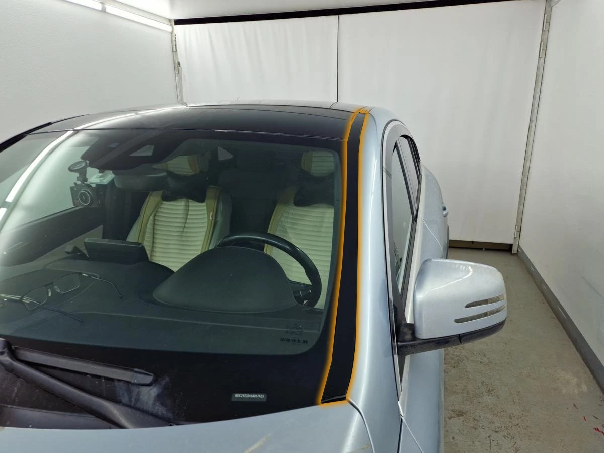 Водосток лобового стекла Премиум для Mercedes-Benz GLE Coupe I (C292) Черный