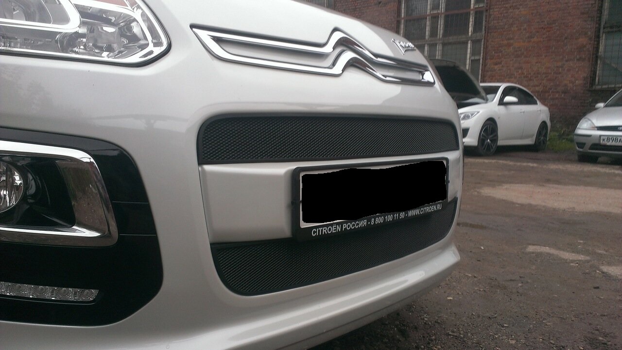 Защитная сетка радиатора комплект 2 части для Citroen C3 Picasso I Рестайлинг