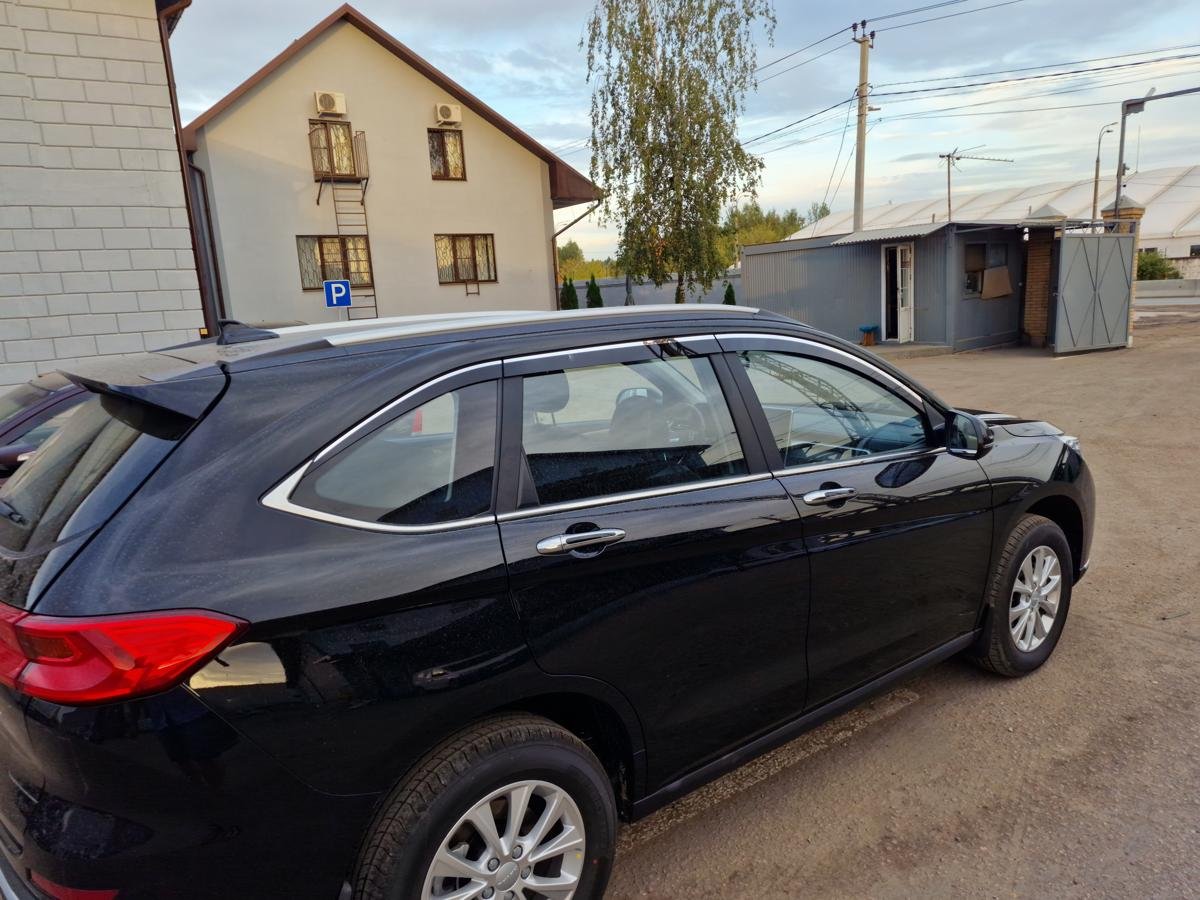 Дефлекторы окон 2D с хром накладками 6 шт. для Haval M6 II