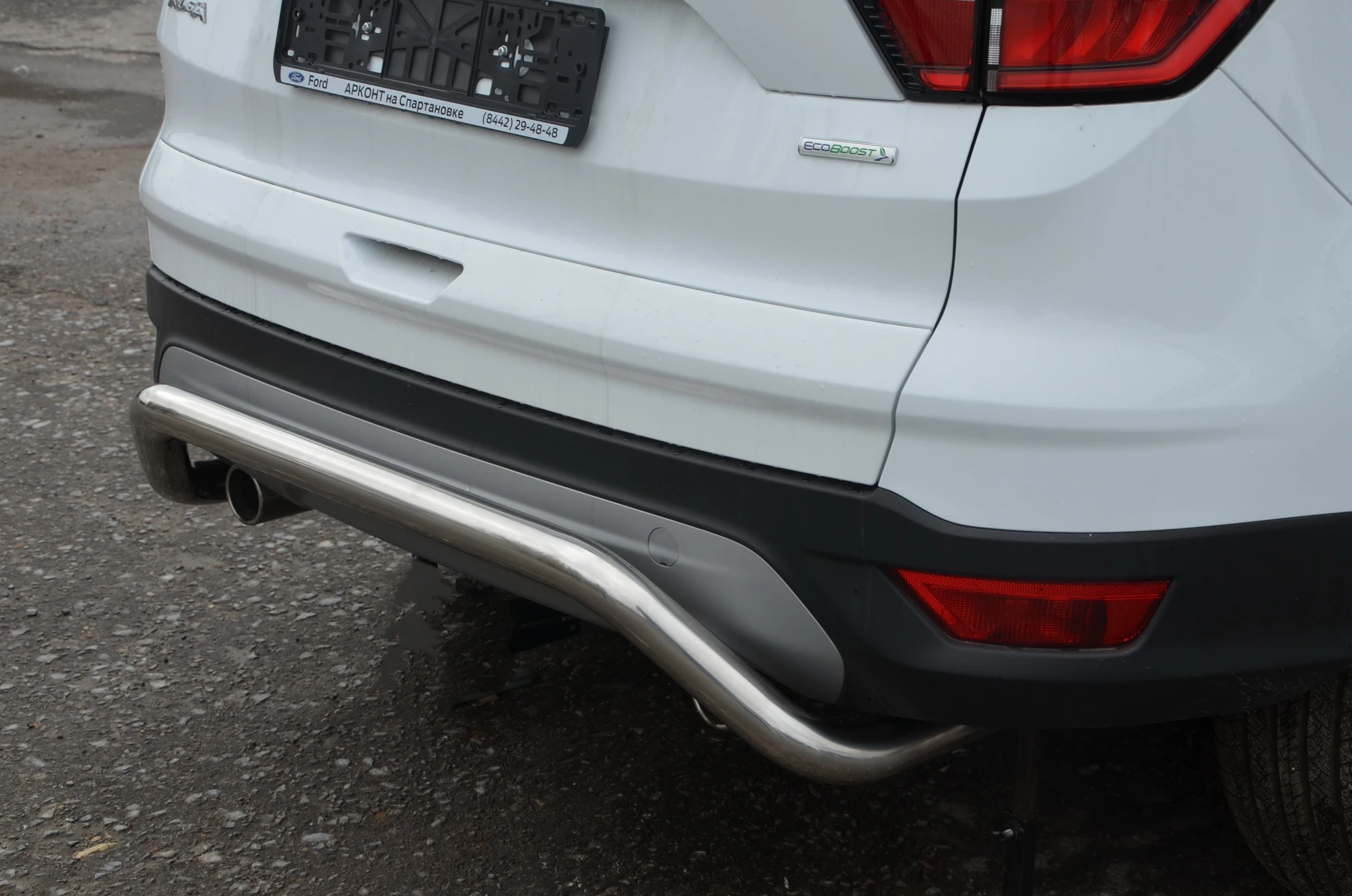 Защита заднего бампера скоба d60 мм для Ford Kuga II Рестайлинг  Юко FK.16.23