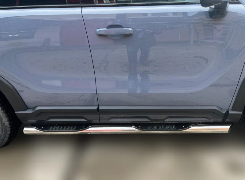 Пороги труба с проступью d76 мм для Haval H3 I  Юко HVH3.24.93