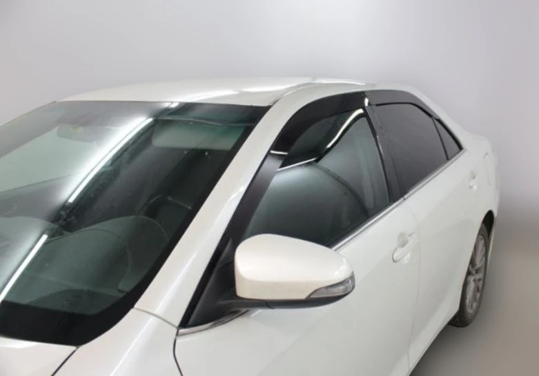 Дефлекторы окон 2D 8 шт для Toyota Camry VII (XV50) Рестайлинг 2 Черные Стрелка 11 2D001-8.S11