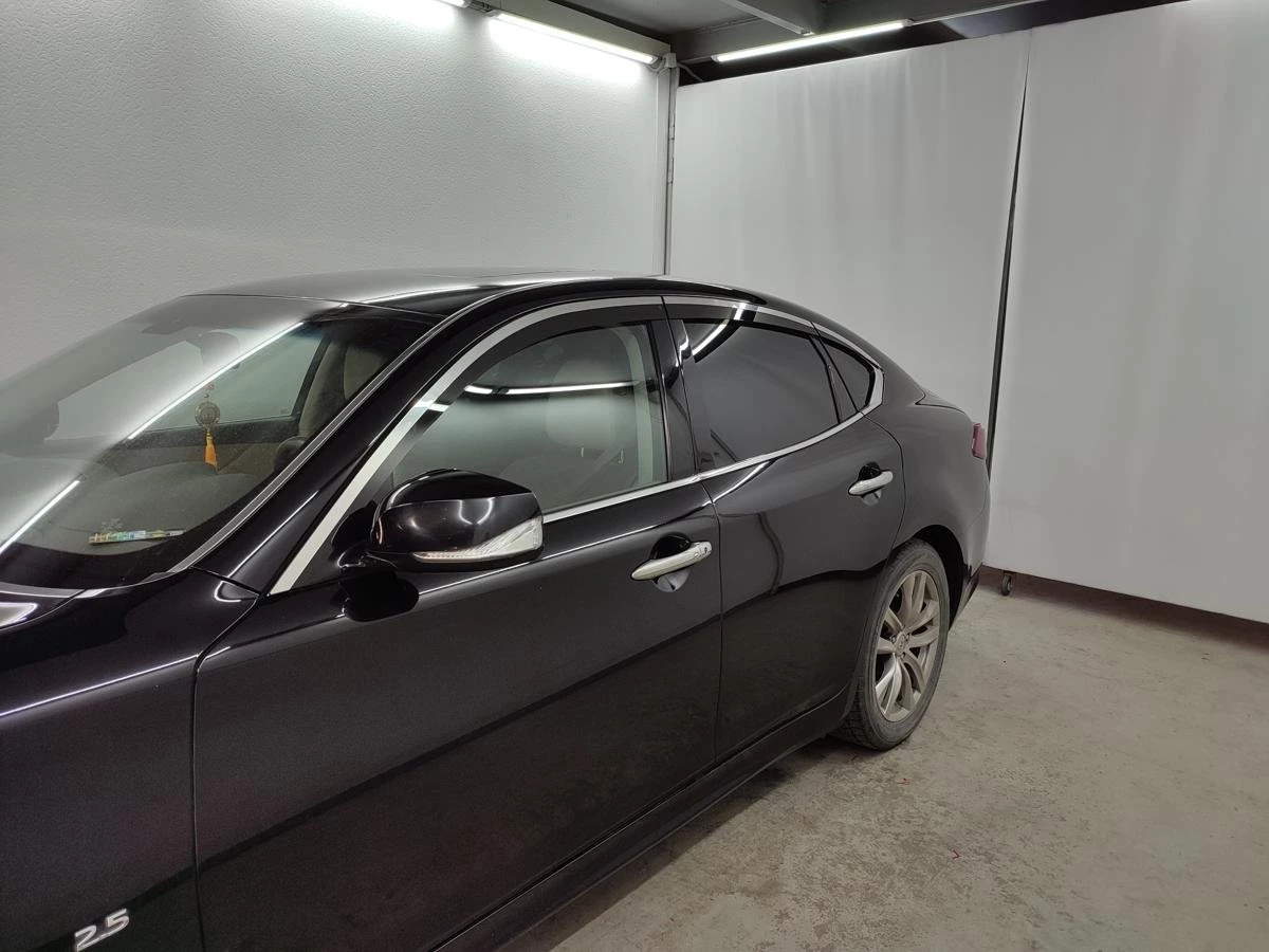 Дефлекторы окон с хром накладками 2D 6 шт для Infiniti Q70 I Рестайлинг