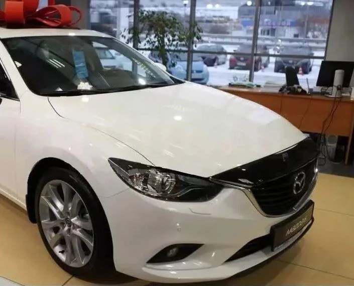 Дефлектор капота темный для Mazda 6 III (GJ) Рестайлинг 2