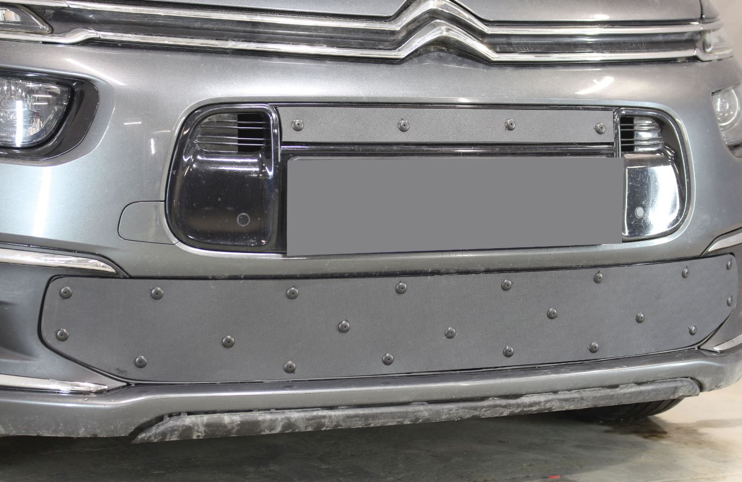 Зимняя заглушка радиатора к съемной сетке верх для Citroen Grand C4 Picasso II Рестайлинг