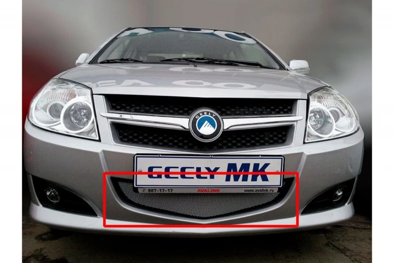 Защитная сетка радиатора для Geely MK I Хром Стрелка 11 GMK.chrome