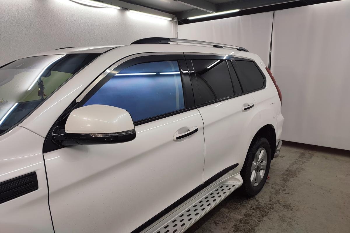 Дефлекторы окон с хром накладками 2D 6 шт для Haval H9 I Рестайлинг