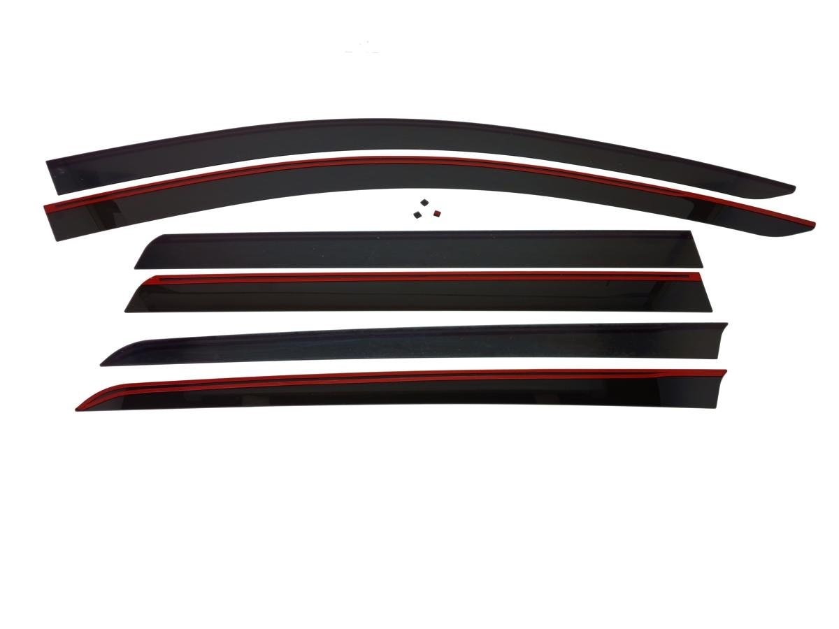 Дефлекторы окон 2D 6 шт для Mitsubishi Pajero Sport III