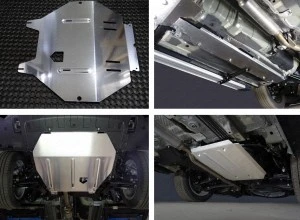 Защиты комплект (картер и КПП, топливопровод, бак) для Mitsubishi Outlander III  ТСС ZKTCC00378K