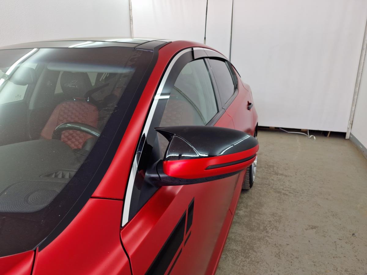 Дефлекторы окон 2D с хром накладками 6 шт. для Kia Optima III Рестайлинг