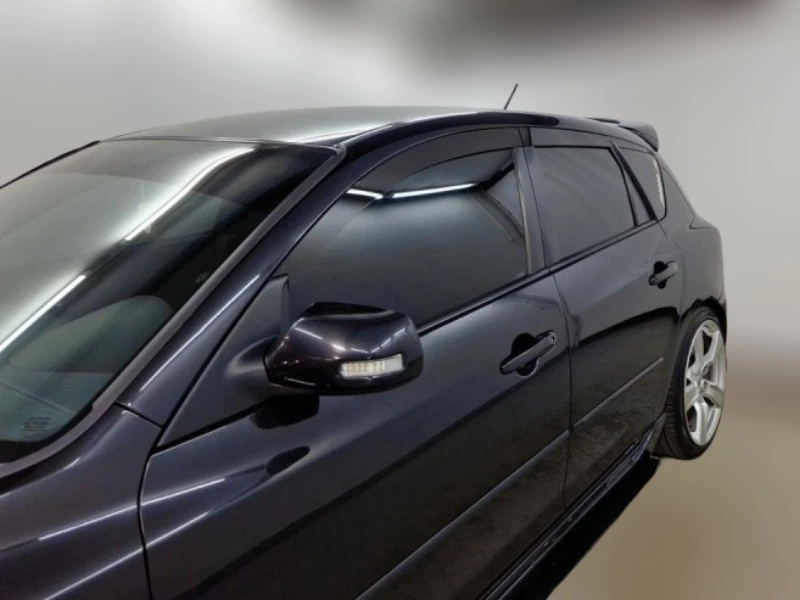 Дефлекторы окон 2D 6 шт (для кузова хэтчбек) для Mazda 3 I (BK) Черные Стрелка 11 2D109-6.S11