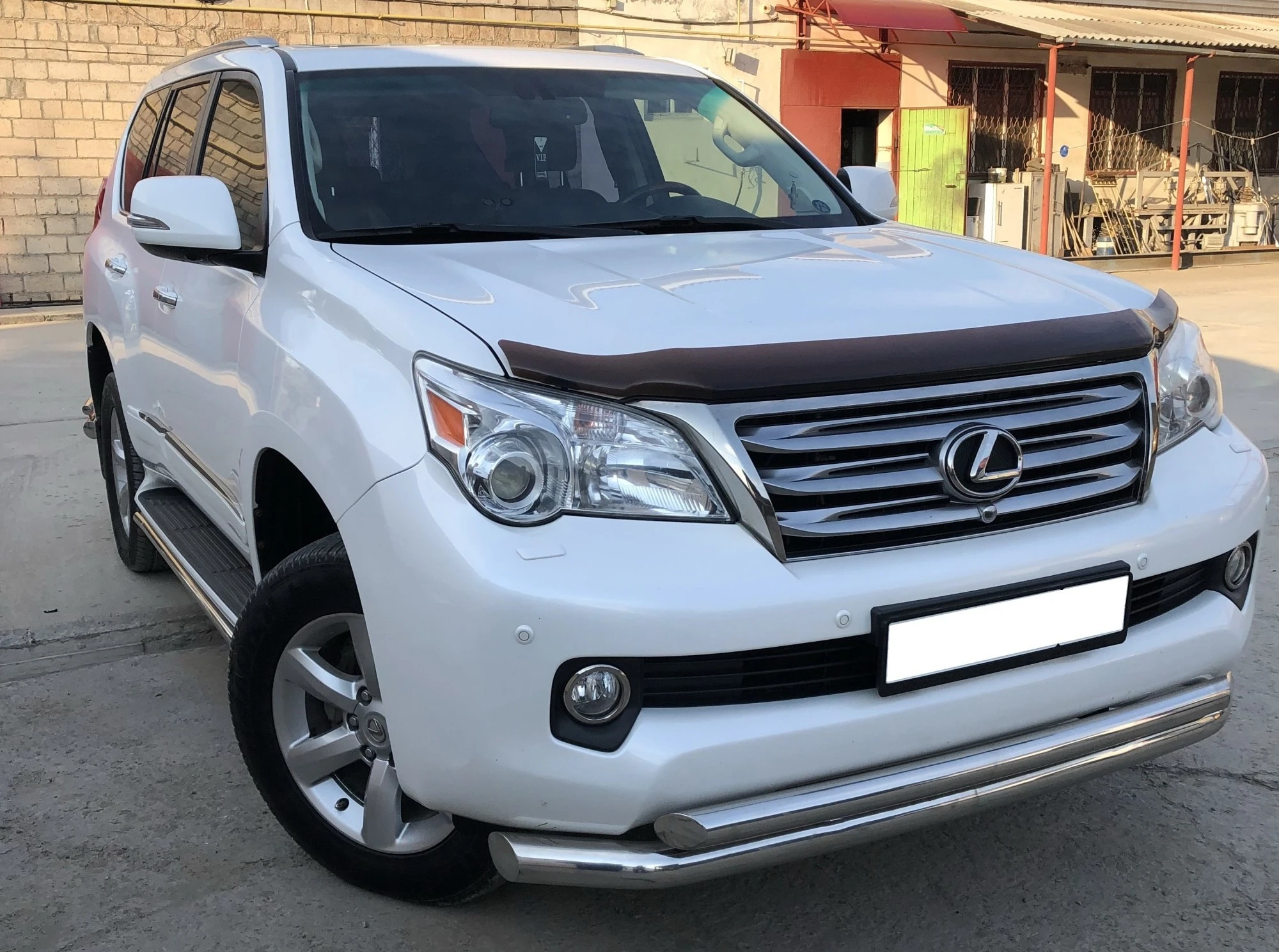 Защита переднего бампера двойная d76/60 мм для Lexus GX II  Юко LGX.09.03