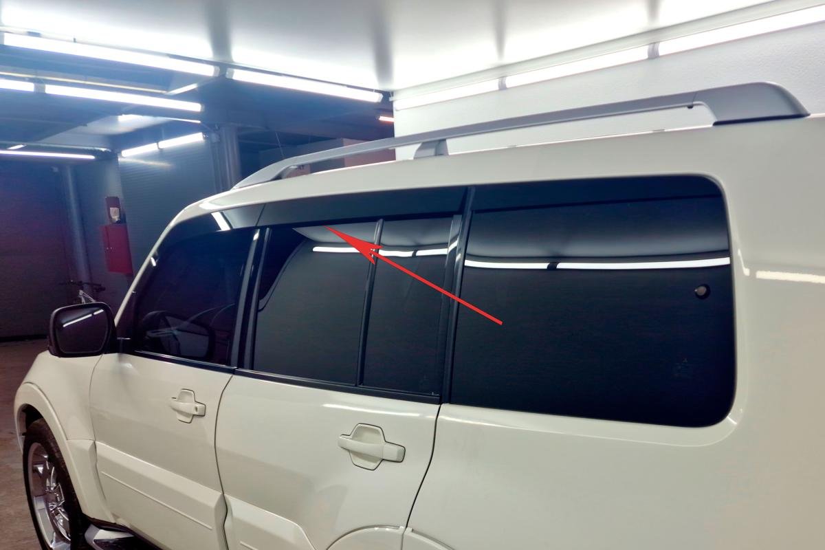 Дефлекторы окон 2D 6 шт. для Mitsubishi Pajero IV Рестайлинг 2