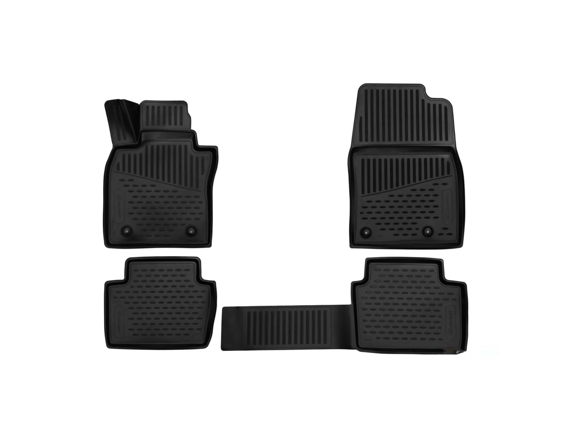 Коврики 3D в салон полиуретан 4шт для Mazda CX-30 I Черный Element ELEMENT3D02404210k