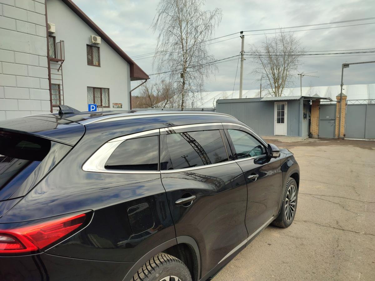 Дефлекторы окон с хром накладками 2D 6 шт для EXEED TXL I